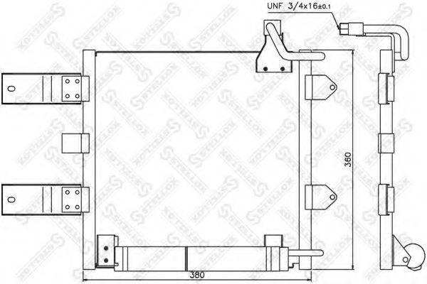 Конденсатор, кондиционер STELLOX 10-45514-SX