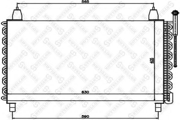 Конденсатор, кондиционер STELLOX 10-45549-SX