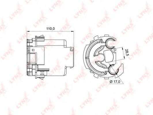 Топливный фильтр LYNXauto LF-994M