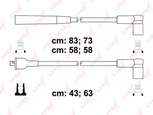Комплект проводов зажигания LYNXauto SPC3004