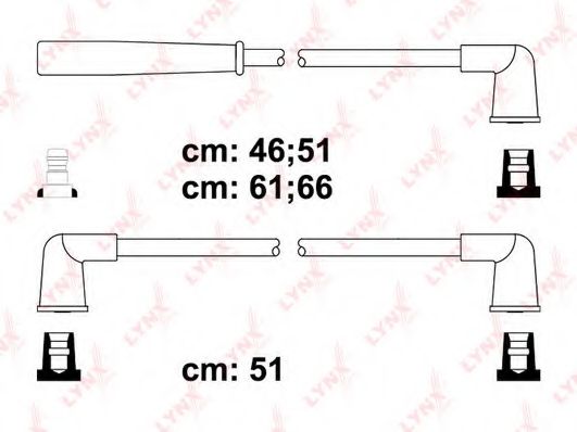 Комплект проводов зажигания LYNXauto SPC5120