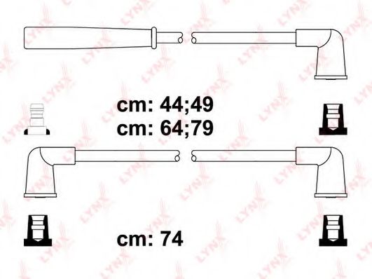 Комплект проводов зажигания LYNXauto SPC5122