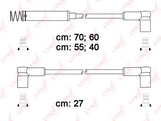 Комплект проводов зажигания LYNXauto SPC5908