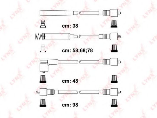 Комплект проводов зажигания LYNXauto SPC5923