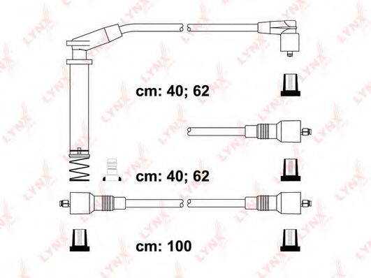 Комплект проводов зажигания LYNXauto SPC5937