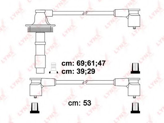 Комплект проводов зажигания LYNXauto SPC7818