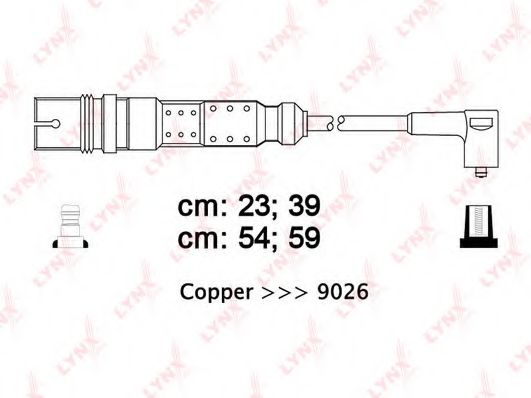 Комплект проводов зажигания LYNXauto SPC8013