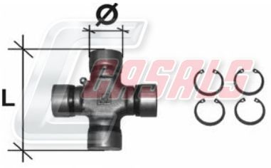 Шарнир, продольный вал CASALS CR02