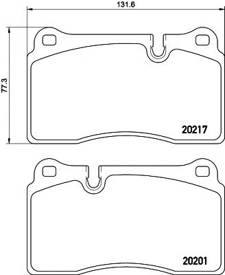 Комплект тормозных колодок, дисковый тормоз HELLA PAGID 8DB 355 015-891