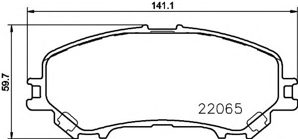 Комплект тормозных колодок, дисковый тормоз HELLA PAGID 8DB 355 021-691