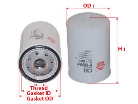 Масляный фильтр SAKURA  Automotive C1505