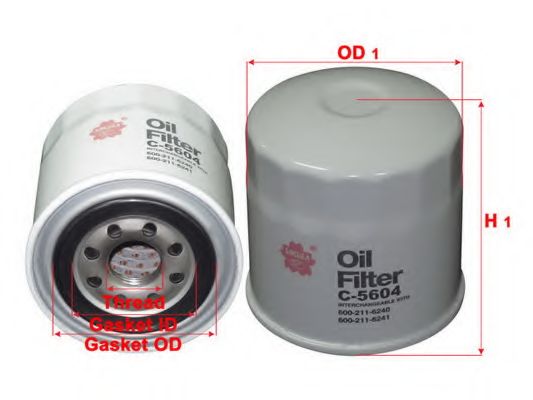 Масляный фильтр SAKURA  Automotive C-5604