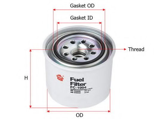 Топливный фильтр SAKURA  Automotive FC-1004