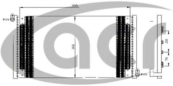 Конденсатор, кондиционер ACR 300540