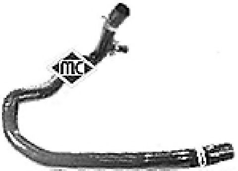 Шланг радиатора Metalcaucho 08345