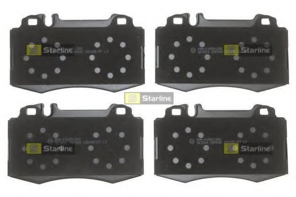 Комплект тормозных колодок, дисковый тормоз STARLINE BD S699