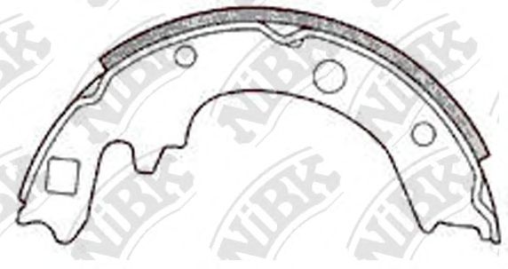 Комплект тормозных колодок NiBK FN3351
