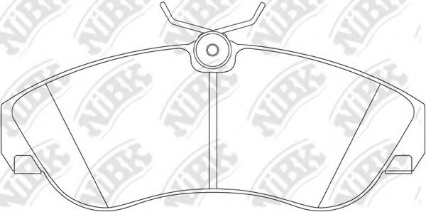 Комплект тормозных колодок, дисковый тормоз NiBK PN0218
