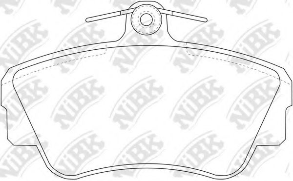 Комплект тормозных колодок, дисковый тормоз NiBK PN0261