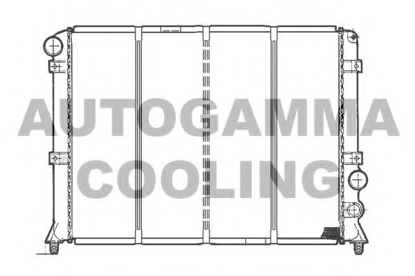 Радиатор, охлаждение двигателя AUTOGAMMA 100009