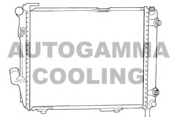 Радиатор, охлаждение двигателя AUTOGAMMA 100544