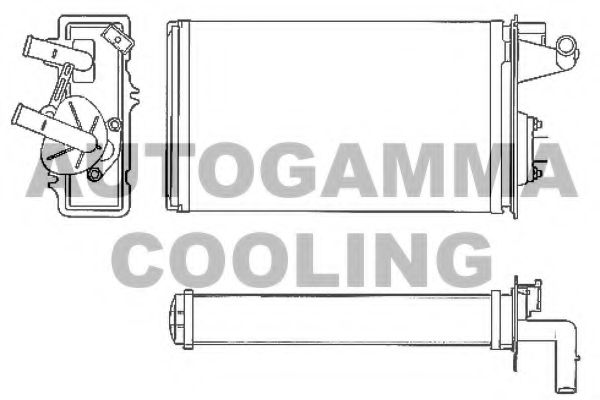 Теплообменник, отопление салона AUTOGAMMA 101621