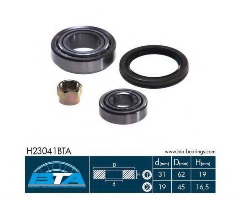 Комплект подшипника ступицы колеса BTA H23041BTA