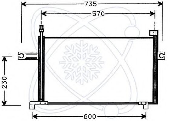 Конденсатор, кондиционер ELECTRO AUTO 30W0018
