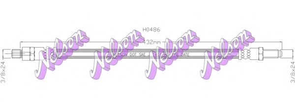 Тормозной шланг Brovex-Nelson H0486