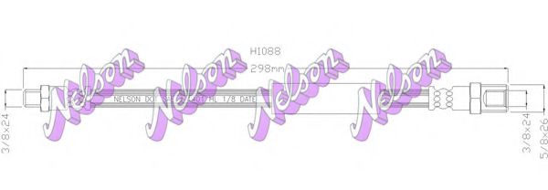 Тормозной шланг Brovex-Nelson H1088