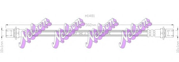 Тормозной шланг Brovex-Nelson H1481