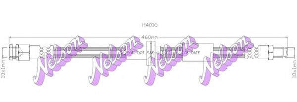 Тормозной шланг Brovex-Nelson H4016