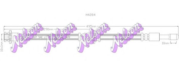Тормозной шланг Brovex-Nelson H4284
