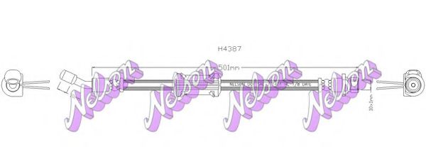 Тормозной шланг Brovex-Nelson H4387