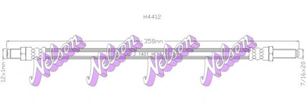 Шланг сцепления Brovex-Nelson H4412