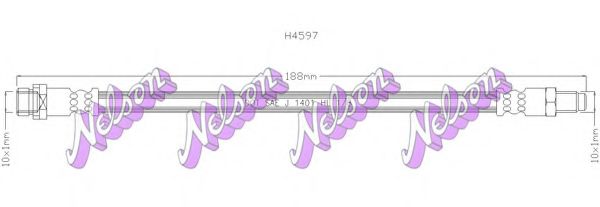 Тормозной шланг Brovex-Nelson H4597