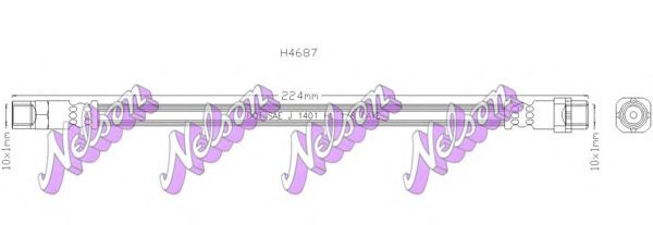 Тормозной шланг Brovex-Nelson H4687
