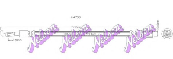 Тормозной шланг Brovex-Nelson H4799