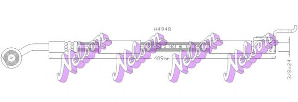 Тормозной шланг Brovex-Nelson H4948