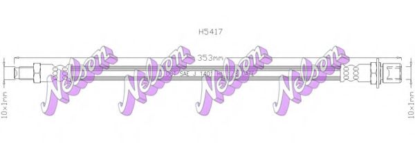 Тормозной шланг Brovex-Nelson H5417