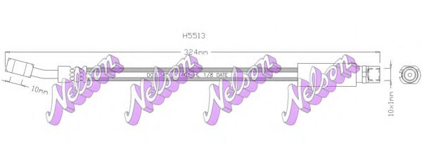 Тормозной шланг Brovex-Nelson H5513