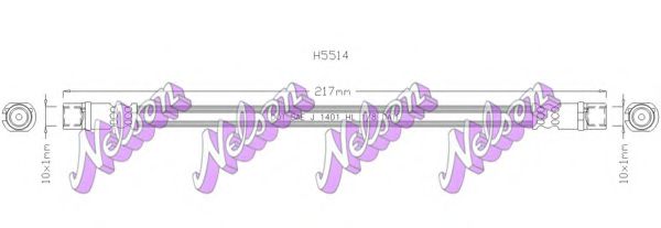 Тормозной шланг Brovex-Nelson H5514