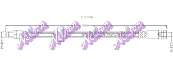 Тормозной шланг Brovex-Nelson H5692N