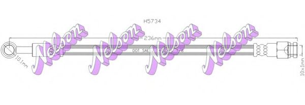 Тормозной шланг Brovex-Nelson H5734