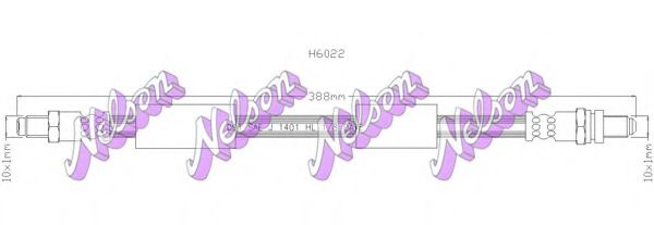 Тормозной шланг Brovex-Nelson H6022