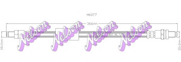 Тормозной шланг Brovex-Nelson H6077