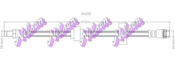 Тормозной шланг Brovex-Nelson H6280