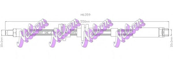 Тормозной шланг Brovex-Nelson H6359