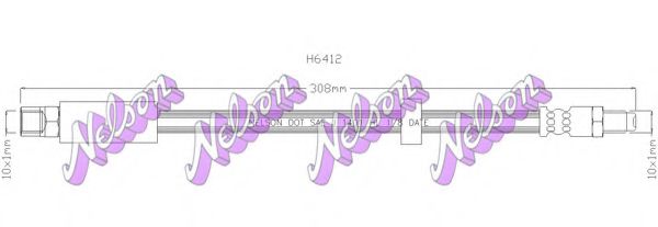 Тормозной шланг Brovex-Nelson H6412