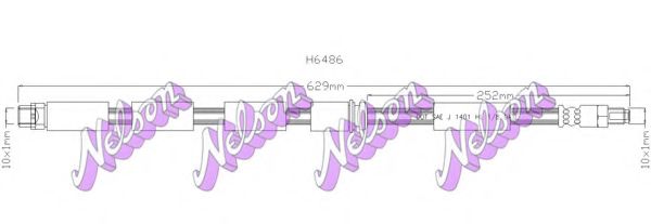 Тормозной шланг Brovex-Nelson H6486